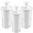 WSKFDTI Water Filter Replacement for Brita Water Pitchers and Dispensers, Classic 35557, Ob03, Mavea 107007 and More, Reduce Chlorine and Bad Taste, Lasts Two Months or 40 Gallons, Includes 3 Filters