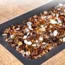 GASPRO 20 lbs Fire Glass for Propane Fire Pit, 1/2-Inch Reflective Fireplace Glass Rocks for Fire Pit Table, Copper