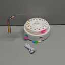 Potaroma Cat Toys 3in1 Automatic Interactive Kitten Toy, Fluttering Butterfly, Moving Feather, Track Balls, Dual Power Supplies, USB Powered, Indoor Exercise Kicker (Bright White)