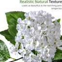 2 Pack Artificial Plants UV Resistant Faux Hydrangea Tree Indoor Outdoor Realistic Floor Plants Large Faux Plastic plantas Fake Flowers Trees for Home Porch Garden Office Porch Patio Front Decor