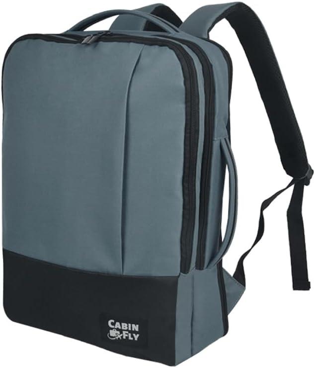 CabinFly Bellanca Lufthansa Backpack Austrian Airlines Brussels Airlines Hand Luggage Swiss Air Lines Luggage Expandable to 40 x 30 x 15 cm SAS Finnair KLM (40 x 30 x 10/ 15 cm, Blue)