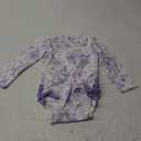 RuffleButts Baby Girls UPF 50+ Sun Protection Floral Printed Long Sleeve One Piece Rash Guard Swimsuit with Zipper (2T, Wisteria Purple Butterfly Garden)