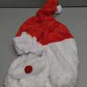 Extra Large Christmas Santa Motorcycle Helmet Cover Light Up Hat Decoration 30 x 15.8 in for Men Women Fun Rides Gifts