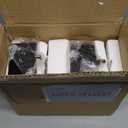 Christmas Stocking Holder - Set of 4 Stocking Hangers Snowman Santa Snowflakes Christmas Tree Deer Stocking Hooks for Fireplace, Shelf, Staircases (Style 1-Bronze)