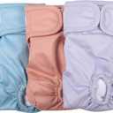 Reusable Female Dog Diapers for Large Dogs,(4 Pack) Easy Absorbent Medium Doggie Diapers for Peeing,in Heat,Dog Period Panties,XL