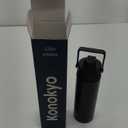 22oz Stainless Steel Bottles with 3 Lids Sport Insulated Water Bottle,Marble Midnight