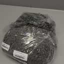 Turquoize Plush Chenille Bath Rug, Gray, Large (47 x 17"), Non-Slip, Washable, Water Absorbent & Soft, For Bathroom Floor