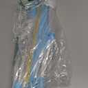 Carpet Rake for Pet Hair Removal - Reusable Pet Hair Remover, 60 Adjustable Long Handle Cat Dog Carpet Rake Scraper with Patented Design, Dog Hair Rake Brush for Rugs, Mats (Blue)