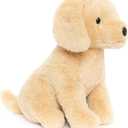 Golden Retriever Stuffed Animal Dog Puppy Plush Toy with Embroidered Eyes for Babies, Boys, Girls, Kids - No Hard Parts, 12 inches