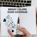 Permanent Markers, 120 Count Black, Fine tip, Oil-Based Permanent Markers, Waterproof and Fade-Resistant, for Paper, Wood, Metal, Glass and More
