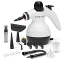 Steam Cleaner, Handheld Steam Cleaner for Home, 16-Piece Steam Cleaner Kit with Automatic Steam Switch, Steamer for Kitchen, Bathroom, Car, Living Room and Multi-Surface Deep Cleaning (White)