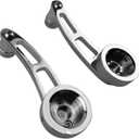 Car Window Handle, 2PCS Vintage Door Handle Set Window Crank Handle Winder Billet, Auto Window Handle Riser Winder Crank Handle Set Car Accessory for Older