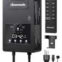 DEWENWILS 120W Low Voltage Landscape Transformer with Remote Control, 120V AC to 12V DC, Low Voltage Transformers with Photocell & Timer, Landscape Lighting Transformer for Garden Light Spotlight