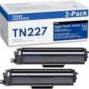 TN227 TN227BK High Yield Toner Cartridge, Replacement for Brother TN227 TN227BK TN223 TN 223BK for MFC-L3770CDW HL-L3290CDW HL-L3230CDW MFC-L3750CDW L3710CW L3210CW Printer (Black, 2Pack)