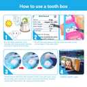 Tooth Fairy Box, Tooth Holders for Kids Keepsake, Tooth Container Box Gift, Tooth Saver PP material for Boy or Girl, Plastic storage containers for household use(2 PCS)