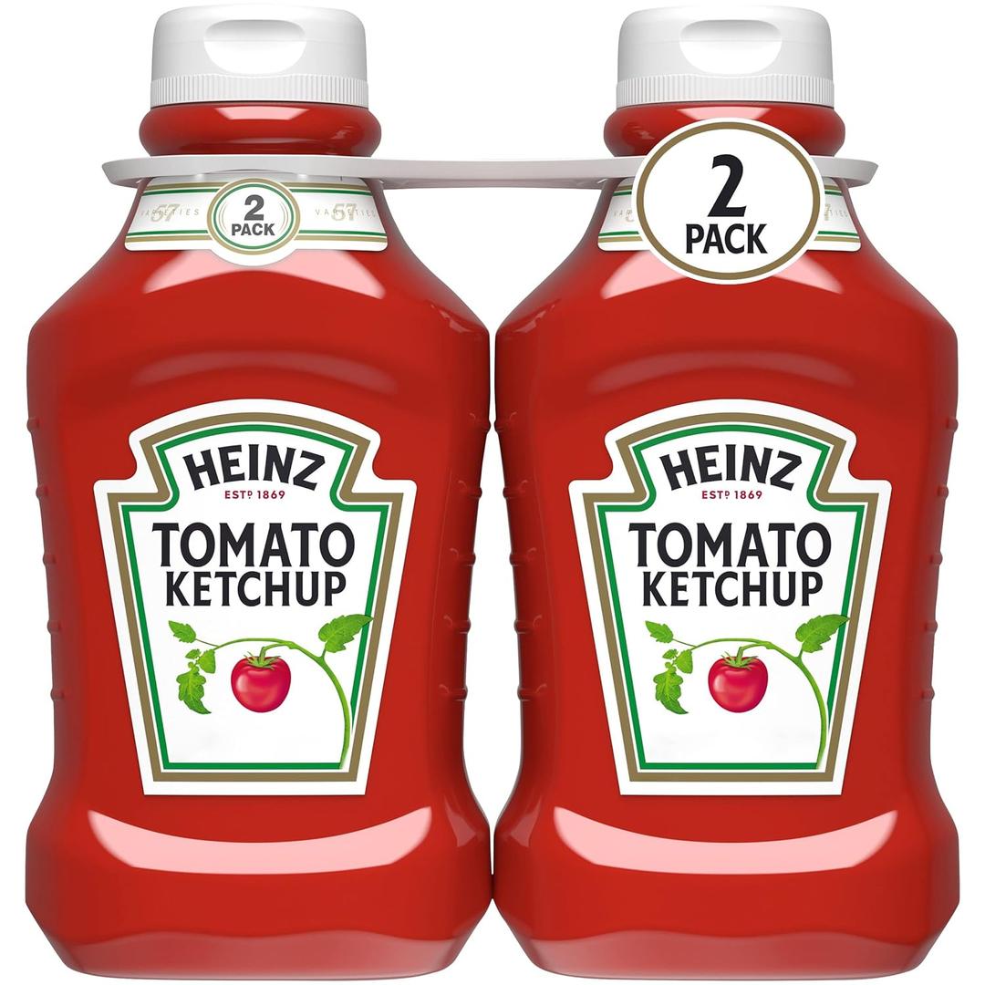 Heinz Tomato Ketchup, 2 ct Pack, 50.5 oz Bottles  Best By 04/02/27