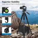 VICTIV 74 Camera Tripod, Tripod for Camera and Phone, Aluminum Professional Tripod Stand for Canon Nikon with Carry Bag and Phone Holder, Compatible with DSLR, iPhone, Spotting Scopes, Max Load 9.5Lb