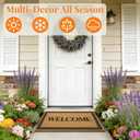 Kelarea Front Door Mat Natural Coco Coir Doormat with Heavy Duty Backing, 17" x 30" Non-Slip Easy to Clean Welcome Mats for Indoor Outdoor Entrance Porch