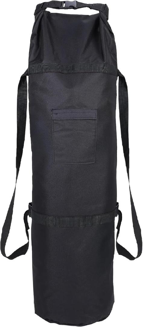 XL (48" X 10") Camping Storage Bag,600D Oxford Fabric Gear Bag with Adjustable Shoulder Straps & Hook Loop Closure & Side Pocket, 2 for Outdoor Camping Hiking Travel(1 Pack)