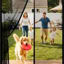 Flux Phenom Magnetic Screen Door - Bugs Out, Breeze in - 9min Install Auto-Sealing Heavy Duty Double Stitched Mesh, 52 Magnets, Hands Free Sliding & Patio Doors Net, Pet & Kid Friendly, 38 x 82 Inch