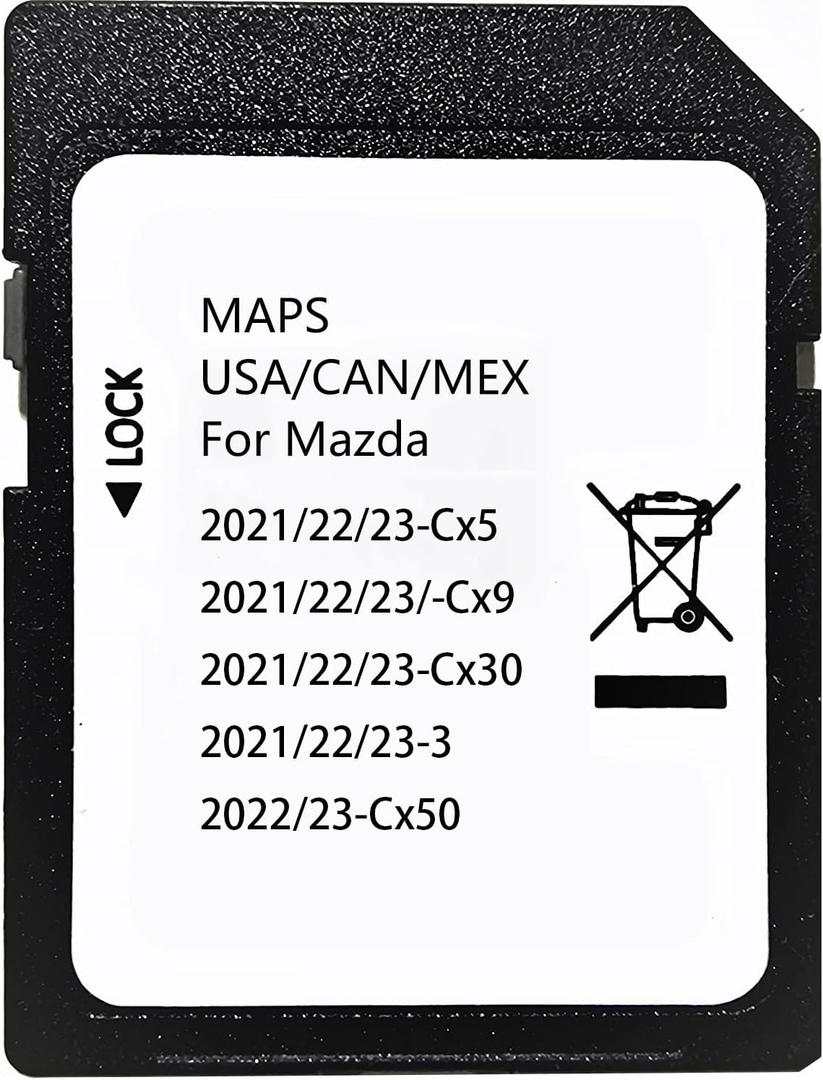 Latest Navigation SD Card,Compatible with 2021/22/23-Cx5. 2021/22/23-Cx9. Cx50-2022/23. Mx30-2022/23. 2021/22/23-Cx30. 2021/22/23-M-a-3. USA/CAN/MEX