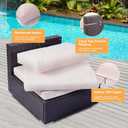 11 Pcs Outdoor Patio Cushion Covers Replacement, Couch Cushions Covers with Zippers, Waterproof Patio Furniture Cushion Slipcovers for Couches,Outdoor Patio Furniture (Beige, Cover Only)
