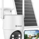 24/7 Recording AOV WiFi Security Camera Outdoor Wireless with 10000mAh Battery 8W Solar Panel, 2K PTZ, 30 Meters Night Vision, AI Detection, AI Tracking, Two-Way Audio