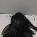 Flufymooz ponytail extension, 22 Inch Long Straight Drawstring Ponytail Synthetic Hairpieces Fake Pony Tails Natural Soft Clip in Hair Extension ponytail for Women (Natural Black)