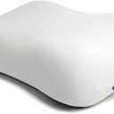 C CUSHION LAB Deep Sleep Pillow, Patented Ergonomic Contour Design for Side & Back Sleepers, Orthopedic Cervical Shape Gently Cradles Head & Provides Neck Support & Shoulder Pain Relief - Calm Grey, 24 inches
