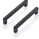 Ravinte 12 Pack 5 Inch Kitchen Square Cabinet Handles Matte Black Drawer Pulls for Cupboard Hardware