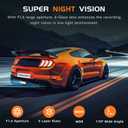 Dash Cam, 2.5K Dash Camera for Cars, V200 WiFi Dash Cam Front, Wireless Dashcam with App, WDR Night Vision, G-Sensor Dashcams for Cars, 24H Parking Mode, Loop Recording, Support 256GB Max, Black