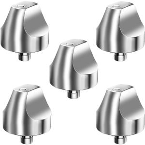 WB03X32194 WB03T10329 Compatible with GE Cafe Stove Knobs, WB03X25889 Cooktop Knob Replacement for GE Cafe Cooktop, Fits CGP350 & CGP650 Series, 5 Pack