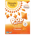 Simple Mills Cheddar Pop Mmms Baked Snack Crackers, Kosher, Gluten Free & Non-GMO, 5.60 Ounce (Pack of 4) (EXP 08/02/26)