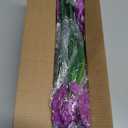 20 Bundles Artificial Flowers for Outdoors, UV Resistant Fake Realistic Flowers with Plastic Plants Spring Decor, Faux Silk Flowers for Outside Window Box Front Porch Planter Decor-Purple