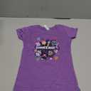 Minecraft Girl's Portal Party Graphic T-Shirt - Purple Berry Color - Features Alex & Steve Character - Mine Craft Movie Merch XS