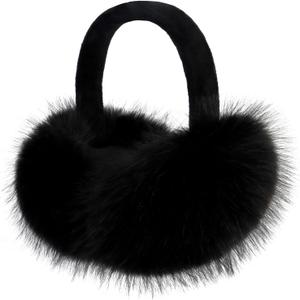 Winter Women Earmuffs Furry Faux Fur Ear Muffs Fluffy Comfy Ear Warmer Girls Foldable Velvet Plush Ear Covers