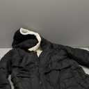 UNICOMIDEA Girls' Puffer Coats Warm Hooded Jacket 4-12 Years Girls Winter Outerwear (Black)