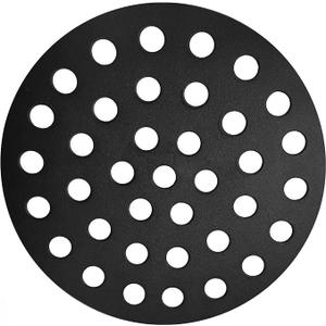 9 Inch Bottom Grate for BBQ,Round Cast Iron Fire Grate for Large Big Green Egg Grill - Heavy Duty Charcoal Plate Replacement Part, Kamado, Vision & Primo Grills - Durable and Non-deformable