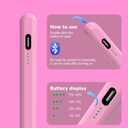 Stylus Pen for iPad 2018-2025 with Palm Rejection & Power Display,Pencil for iPad 11th/10th/9th/8th/7th/6th Air M3/M2/5/4/3 Pro 11''/12.9''/M4/M5 Mini 7/6/5th (Pink)