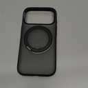 TORRAS 360 Magnetic Stand for iPhone 17 Pro Case, [Fit for MagSafe] [Rotatable Ring Kickstand] [4X MilGrade Shockproof] Slim Phone Cover, Camera Button, Obsidian Black, Translucent, Ostand O3 Fitness