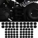 Motorcycle ABS Engine Bolt Caps Cover Compatible for Harley Softail Low Rider Street Bob 2018-2025 (Gloss Black)