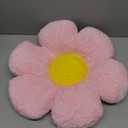 17.7 Inch Pink Flower Pillow  Daisy Shaped Cute Decorative Throw Pillow, Soft Floral Seating Cushion Floor Pillows for Sofa, Bed, Chair & Room Decor Valentines Day Gifts