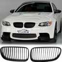 E92 Grille - Black Kidney Single slats Grill Compatible With 2010 2011 2012 2013 BMW E92 E93 LCI Coupe 320i 328i 335i,ABS Gloss Black Kidney Grill
