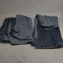 MIULEE Blue Pom Pom Velvet Curtains for Kids Bedroom/Living Room Darkening Thermal Insulating 84 Inches Long Blackout Curtains with Rod Pocket for Boy Room/Nursery/Home Theater Set of 2 Slate Blue