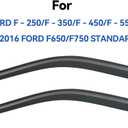 Window Rain Guards Shield for 1999-2016 Ford F250 F350 F450 F550 Super Duty, Out-Channel Window Wind Deflectors Shades for 2000-2016 F650 F750 Standard Cab, 2PCS