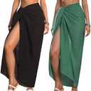Rossopesca Women's Swimsuit Cover Up Sarong Pareo Wraps for Women Beach Coverup Bikini Bathing Suit Swimsuit Scarf One Size