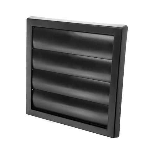 Amazon.com: Vent Systems 6" Inch Black Exhaust Vent Cover - Dryer Vent Hood - Louvered Dryer Duct Vent Cover - Vent Hood Cap - One-Directional Plastic Air Exhaust Grille - HVAC Louver Grill for Exterior Use : Appliances