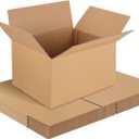 Corrugated Cardboard Boxes,10 PCS 10x8x6 inches Shipping Boxes, Brown Corrugated Cardboard Boxes for Packing, Mailing, Moving,Gifts & Storage（Brown）