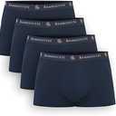 BAMBOOVEN Breathable Trunks - Rayon Made From Bamboo Sweat-Wicking Underwear, Soft Trunks (4 Pack) Size S