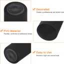 Uxcell 100Pcs PVC Heat Shrink Capsules Wine Bottle Capsules Shrink Cap Wrap Shrink Top Cover for Wine Cellars and Home Kitchen, Black/Black 30x60mm